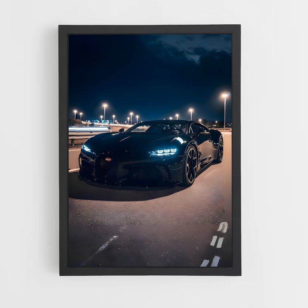 Poster Vitesse élégance immobile – affiche Bugatti (vue 2)